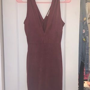 XS Faux Suede Charlotte Russe Dress